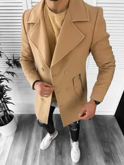 Palton barbati crem 13010 D2-5.4